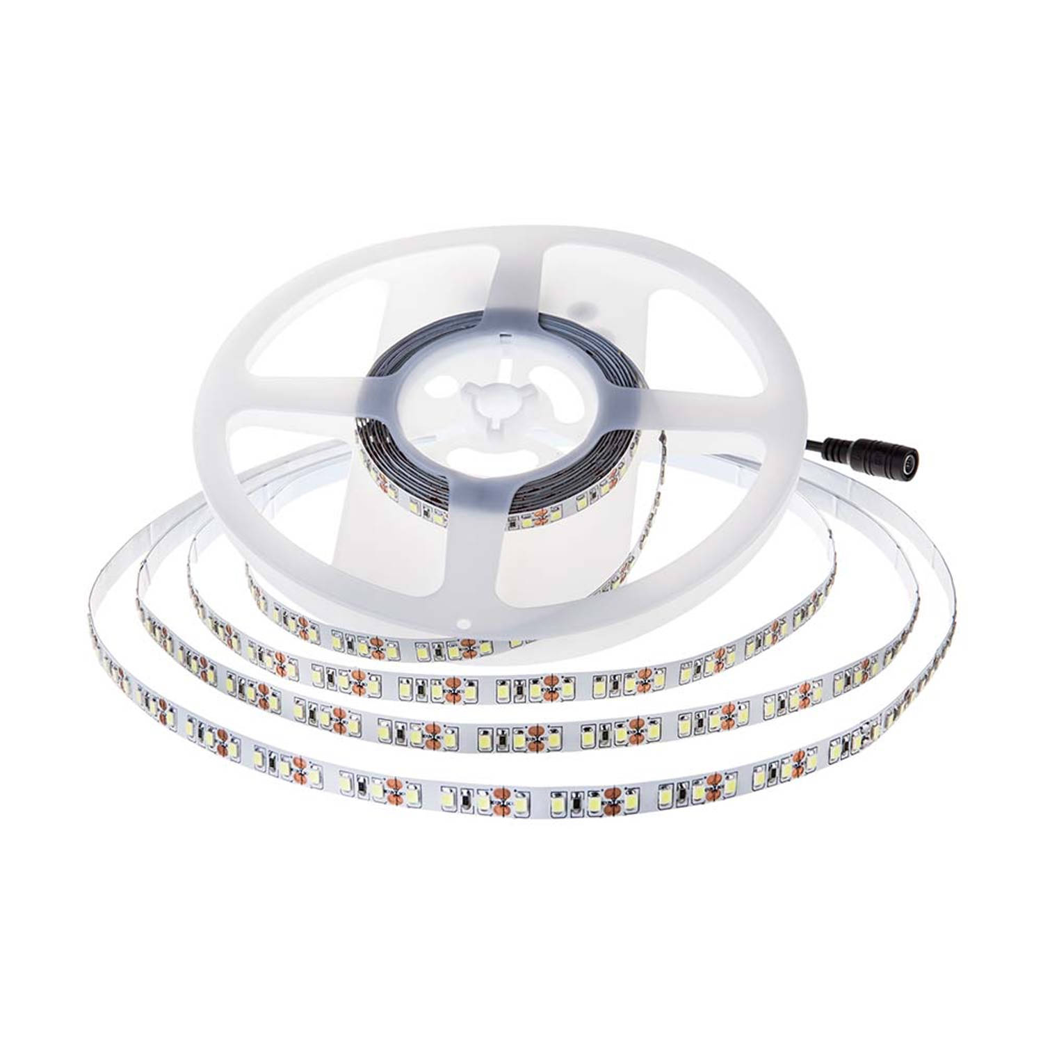 LED Strip Light - 5m rol (W: 10mm) DC 24V Niet Dimbaar | Binnen - 126 LED's/m - Dag Wit 4000K