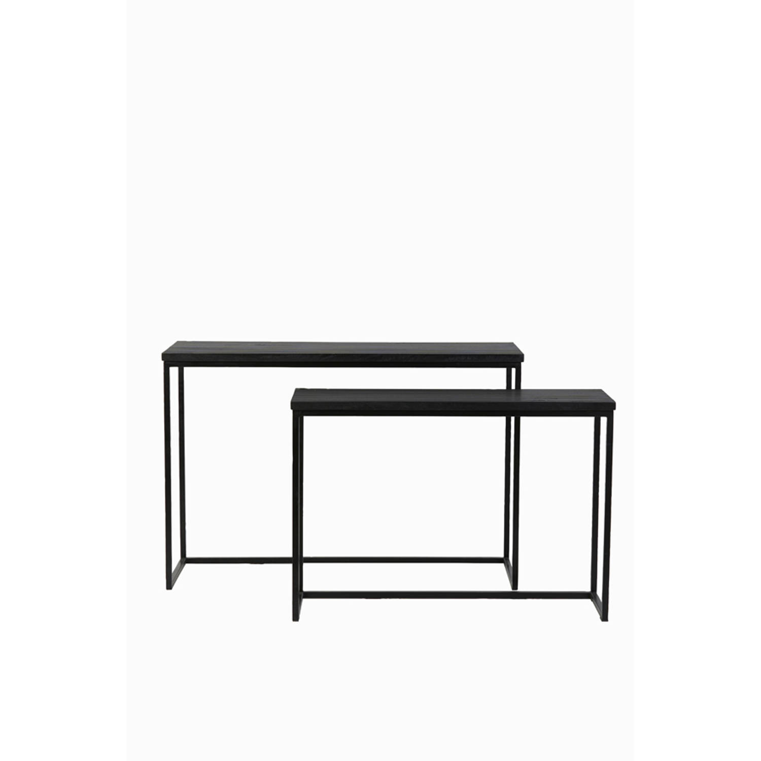 Light&living Side table S-2 100x30x70+120x40x82 cm BRYSON hout mat...