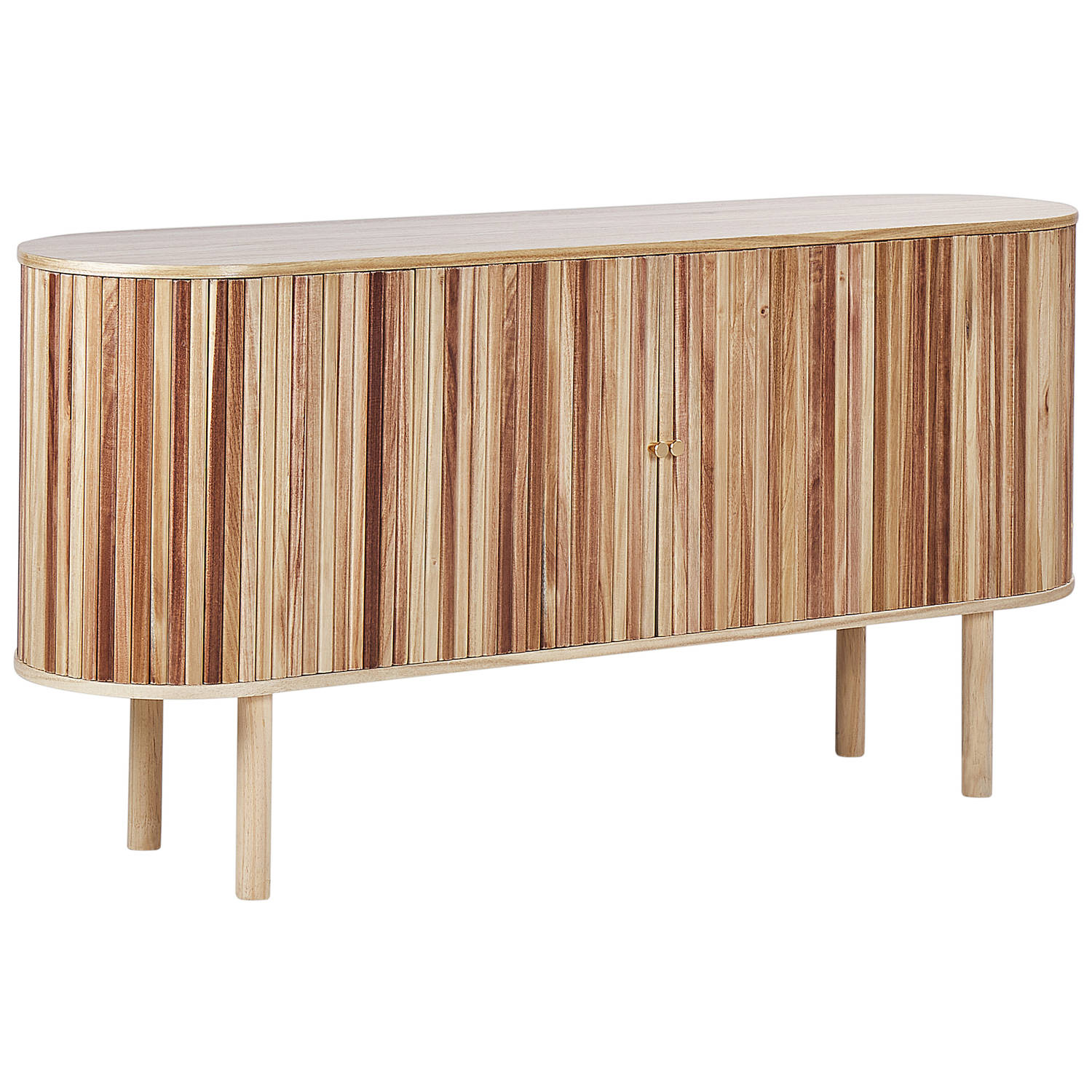 Beliani MANARA Sideboard-Lichte houtkleur-Paulowniahout