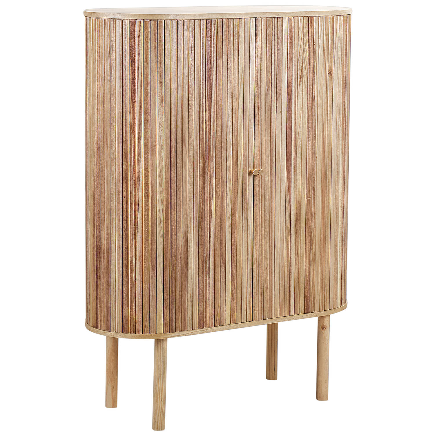 Beliani MANARA Sideboard-Lichte houtkleur-Paulowniahout