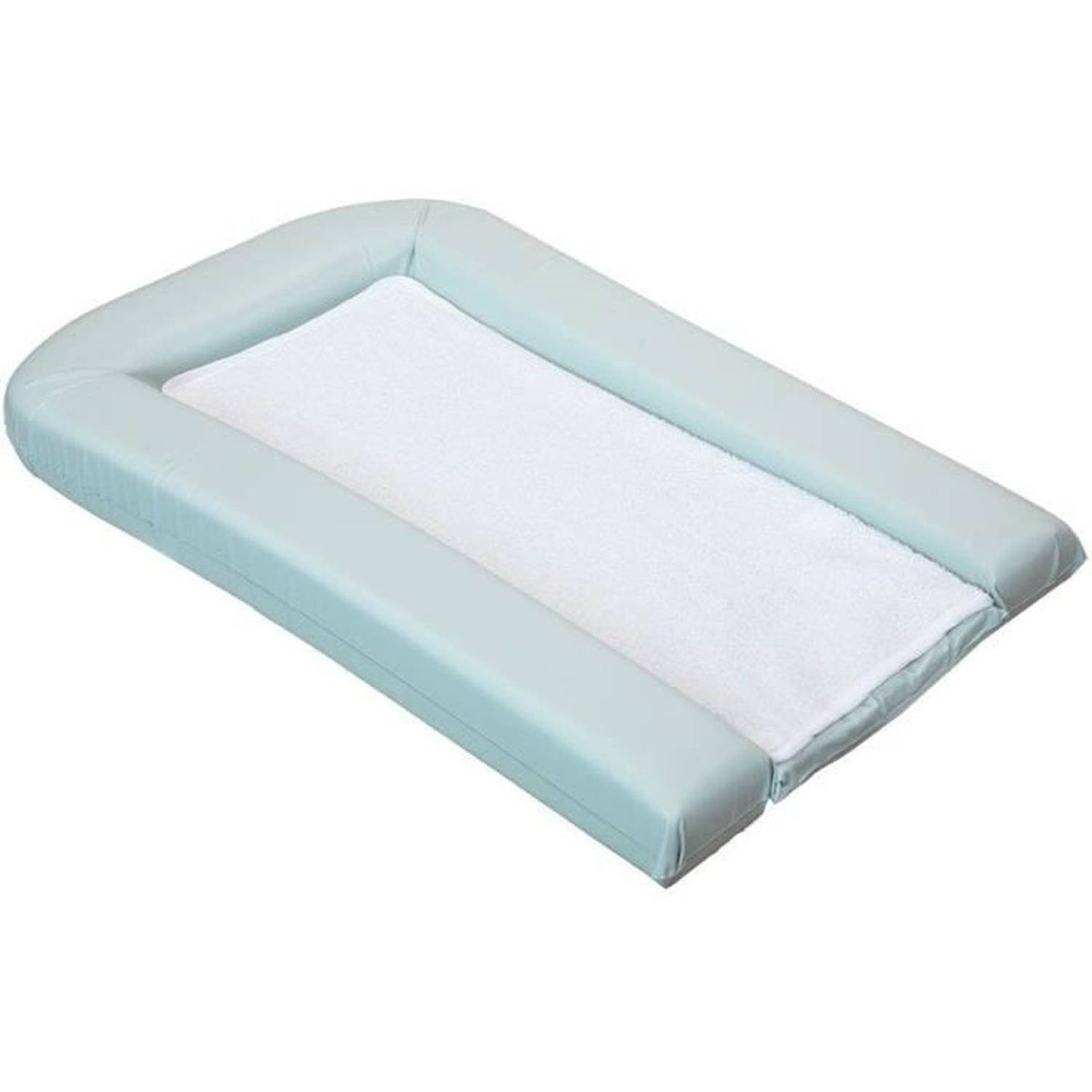 PVC veranderende mat met 2 verwijderbare sponzen-comfort 42x70 cm salie