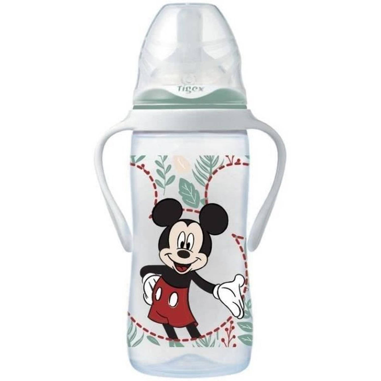 Tigex | NUK | Disney Mickey | Flesjes met 3 versnellingen en afneembare handgrepen | + 6 m | 300 ml, 300 ml