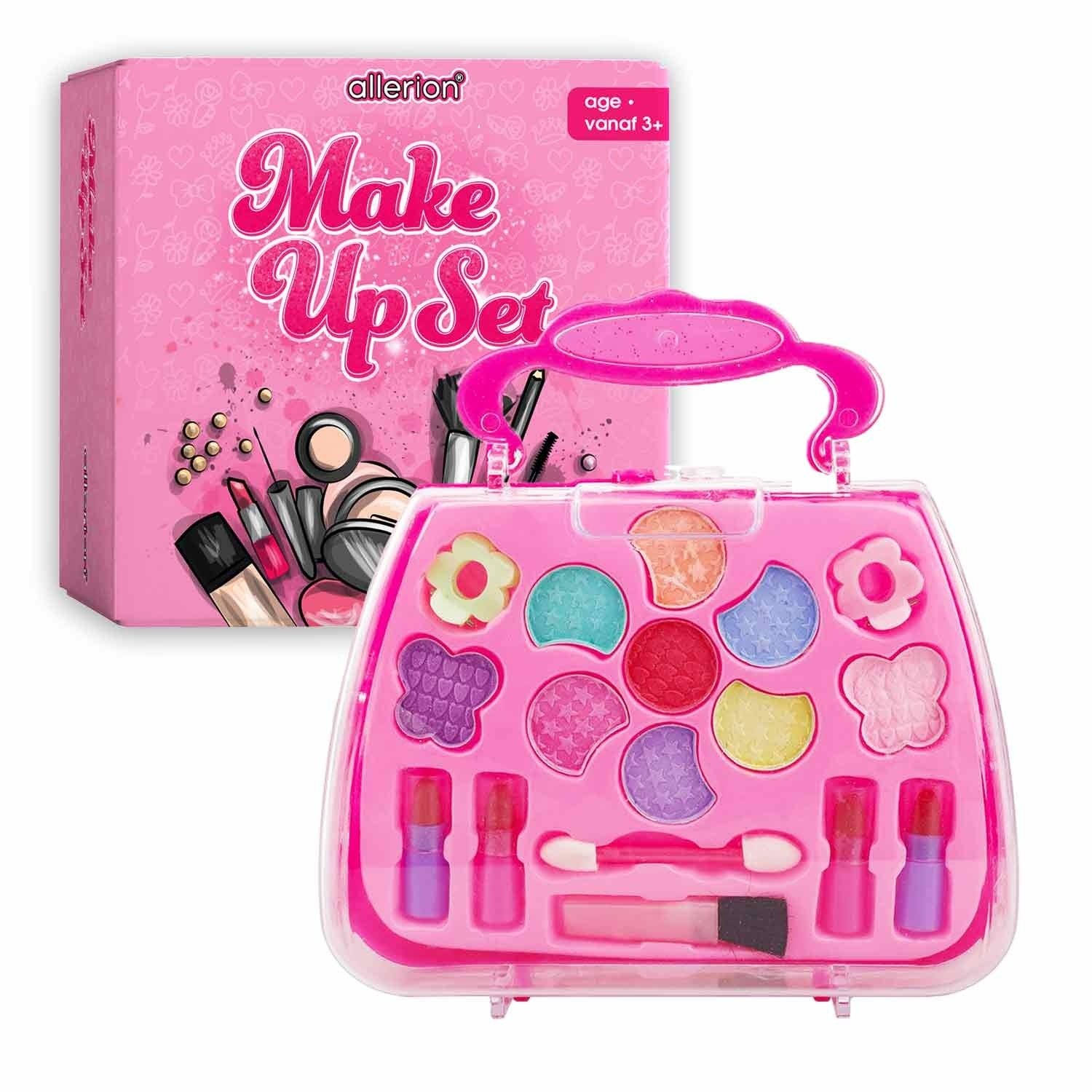 Allerion Make Up Koffer Meisjes – Voor Kinderen – Uitgebreide Set in Beautycase - Brievenbus Pakketje