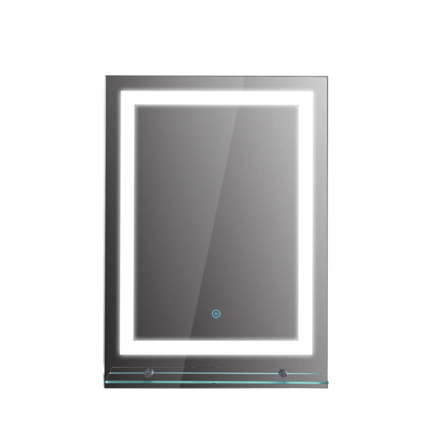 Spiegel met verlichting - Spiegels - Badkamerspiegel met LED verlichting - Dimbaar - Badkamer accessoires - Zilver