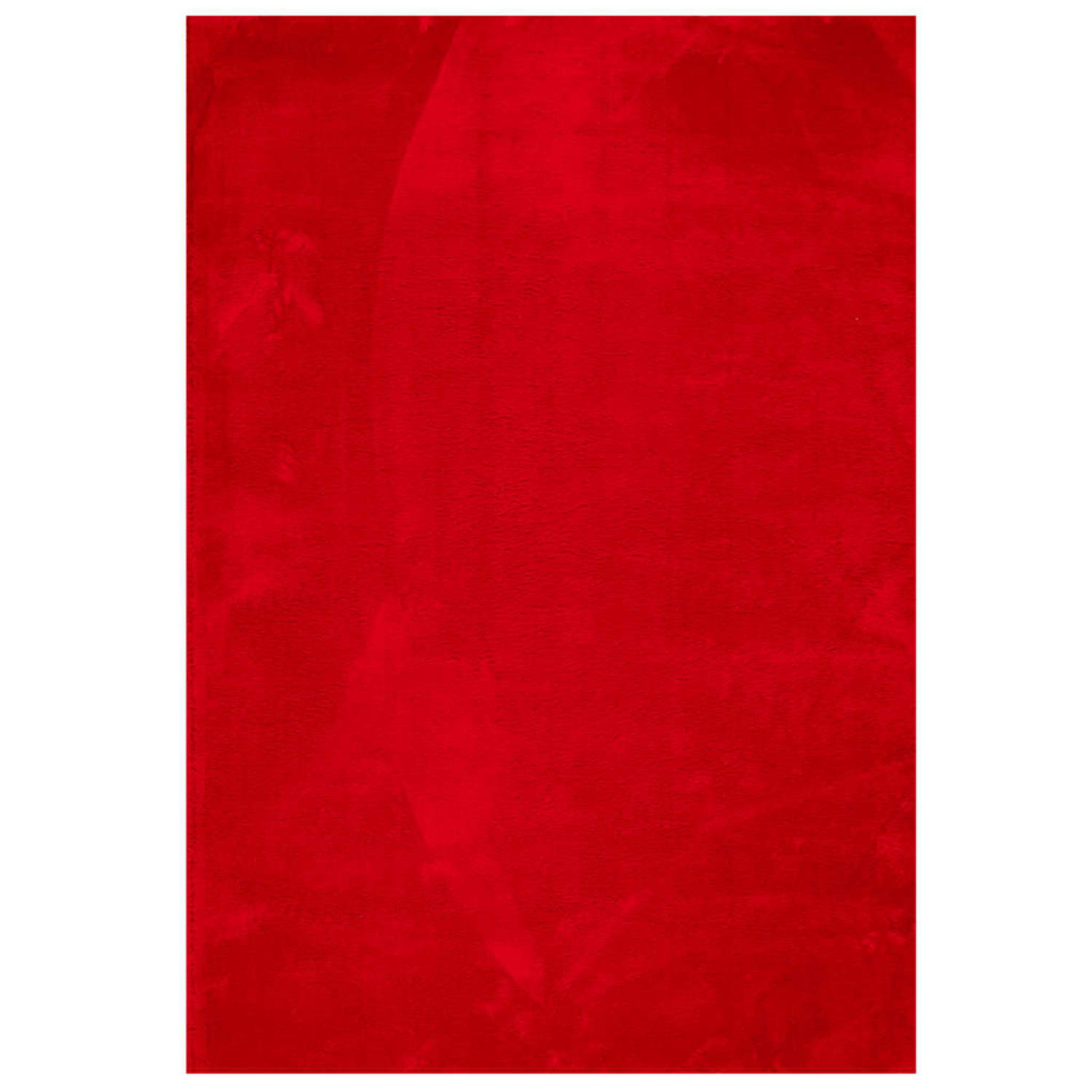 vidaXL Vloerkleed laagpolig zacht en wasbaar 120x170 cm rood