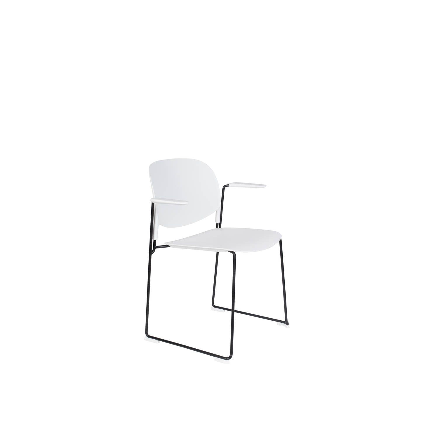 ANLI STYLE ARMCHAIR STACKS WHITE