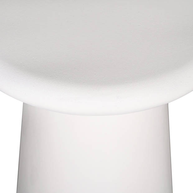 Giga Meubel - Bijzettafel Rond Beige - 35cm - Betonlook - Tafel Romy