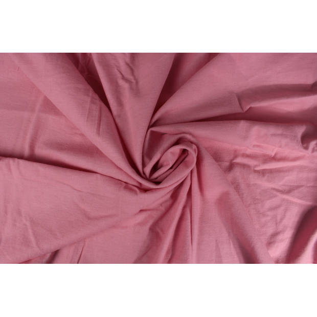 Hoeslaken flanel - 100% katoen - 180x200 - roze