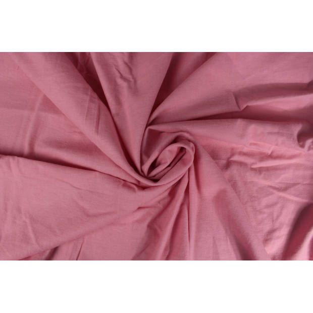 Hoeslaken flanel - 100% katoen - 90x200 - roze