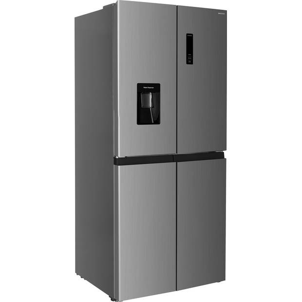 Wiggo WR-MD18(X) - Amerikaanse Koelkast - Water Dispenser - Super Freeze - 419 Liter - Rvs