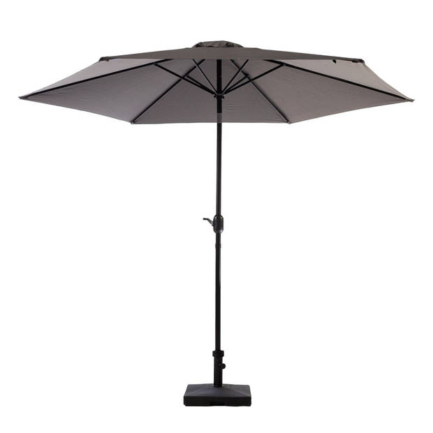 MaxxGarden Parasol - Tuin en Balkon - Opdraaisysteem - 300 cm (antraciet)