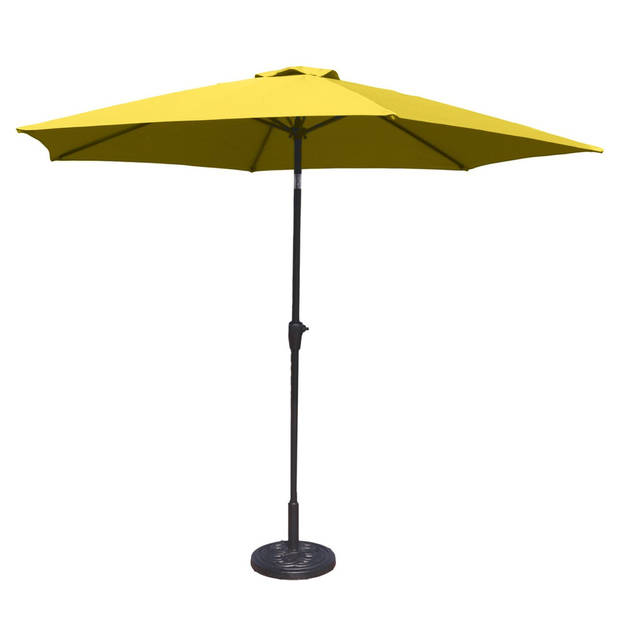 MaxxGarden Parasol - Tuin en Balkon - Opdraaisysteem - 300 cm (geel)