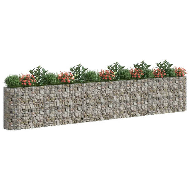 vidaXL Gabion plantenbak verhoogd 540x50x100 cm gegalvaniseerd ijzer