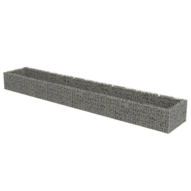 vidaXL Gabion plantenbak verhoogd 540x90x50 cm gegalvaniseerd staal