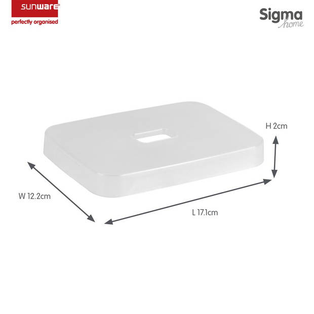 Deksel voor Sunware Sigma home box 2,5L - transparant