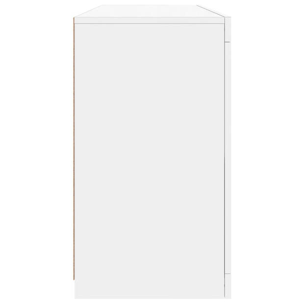 vidaXL Dressoir met LED-verlichting 142,5x37x67 cm wit