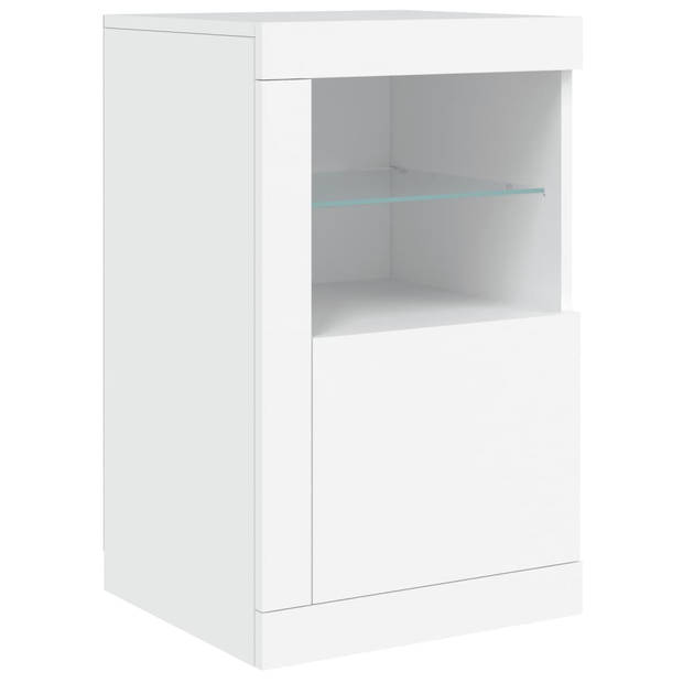 vidaXL Dressoir met LED-verlichting 142,5x37x67 cm wit