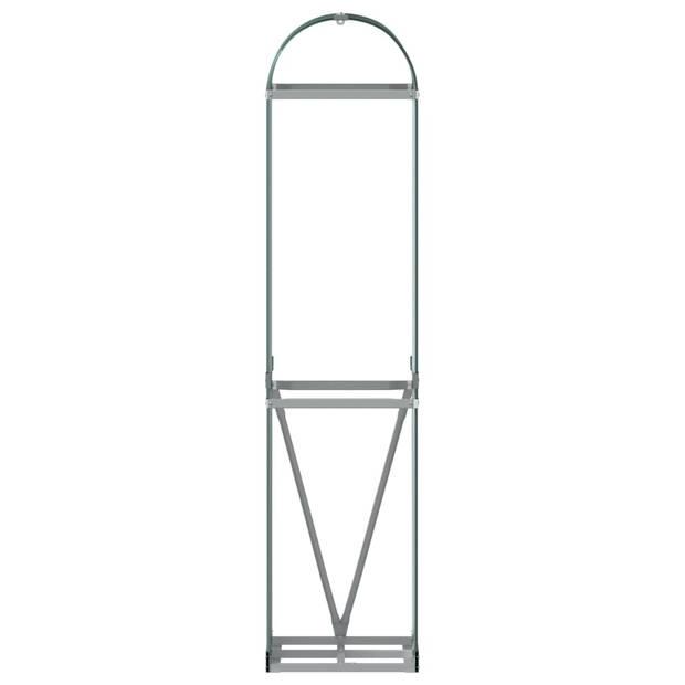 vidaXL Haardhoutopslag 40x45x170 cm gegalvaniseerd staal groen