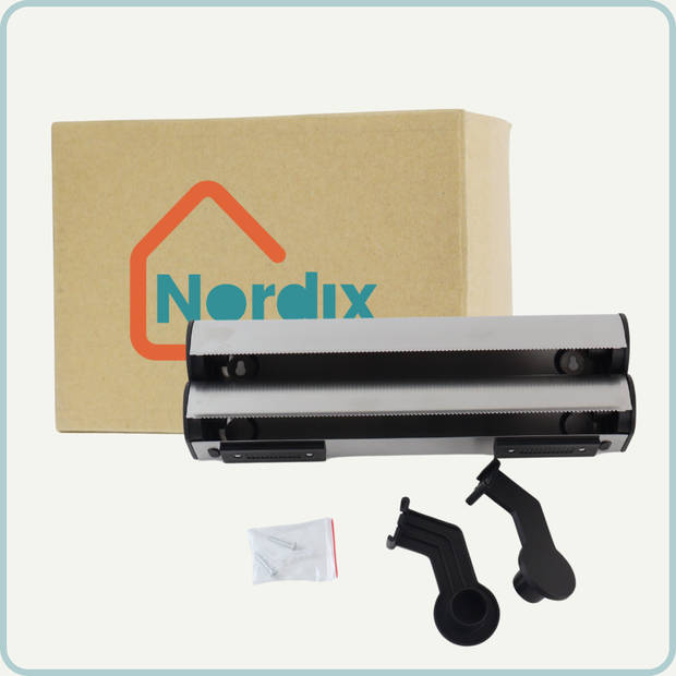 Nordix Keukenrolhouder - Foliehouder - Foliedispenser - Zwart - Keuken