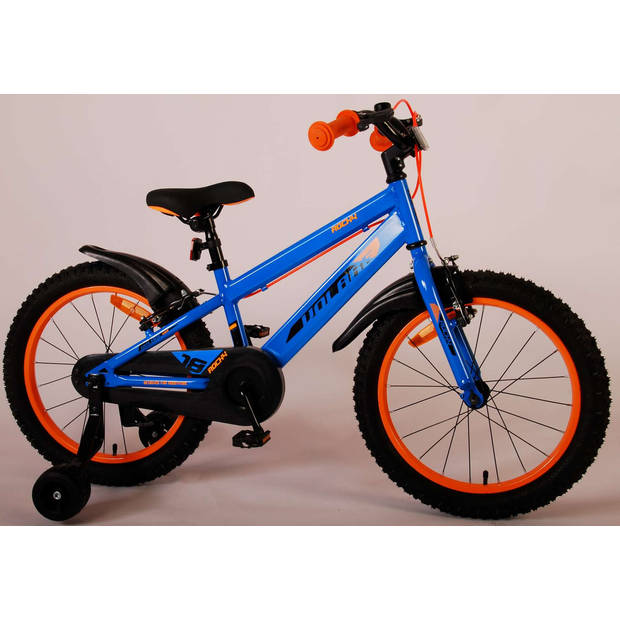 Volare Rocky Kinderfiets - Jongens - 18 inch - Blauw - Twee handremmen