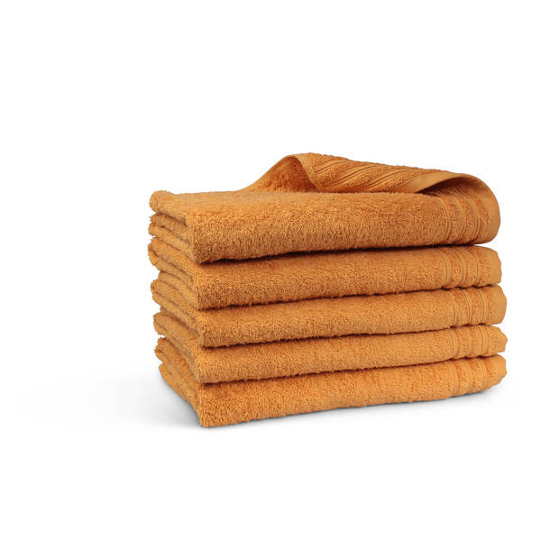 Handdoek Home Collectie - 5 stuks - 70x140 - oker geel