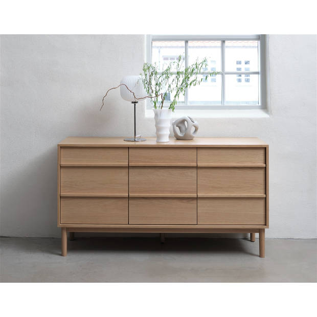 Giga Living - Dressoir Ponza Dressoir Naturel Eiken 140cm