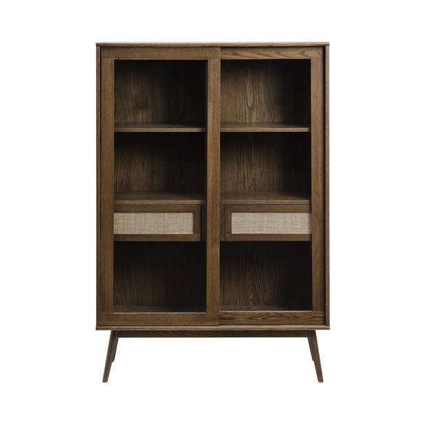 Giga Living - Vitrinekast Barrali Smoked Eiken 160cm