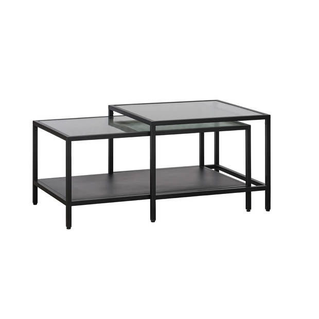 Giga Living - Salontafel Bronco Set Zwart Metaal