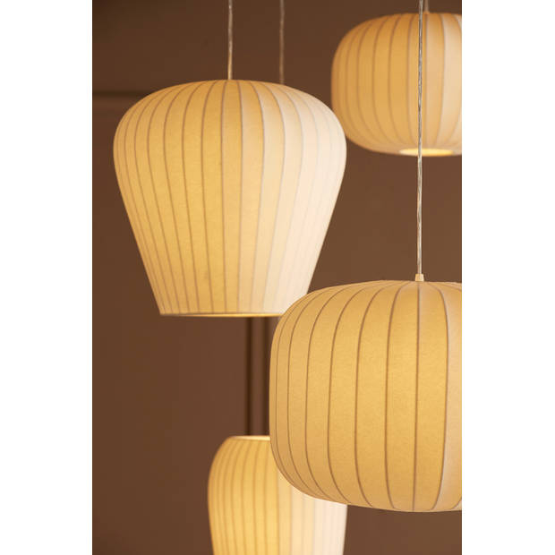 Light and Living hanglamp - wit - kunststof - 2958126