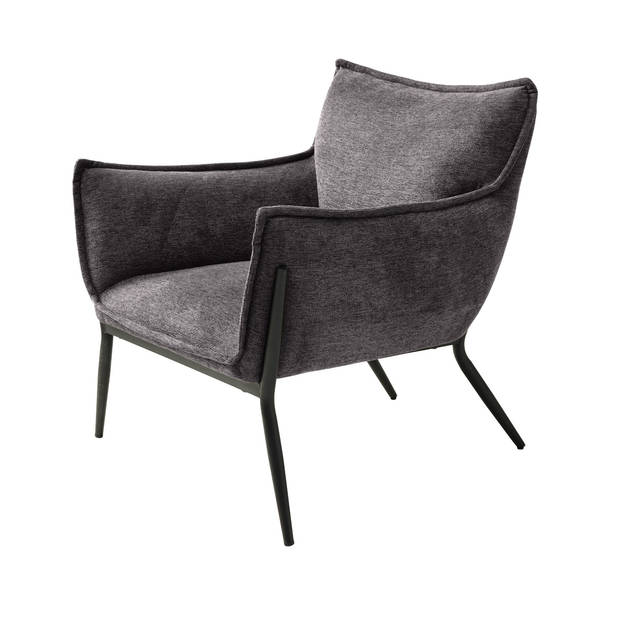 Giga Living - Fauteuil Calgary Stof Donkergrijs