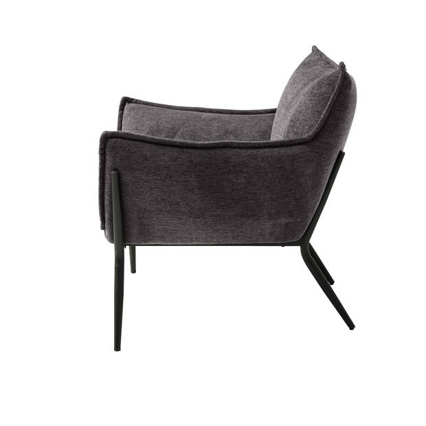 Giga Living - Fauteuil Calgary Stof Donkergrijs