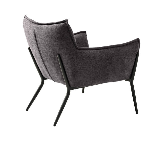 Giga Living - Fauteuil Calgary Stof Donkergrijs