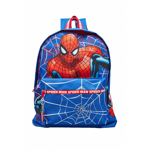 Spiderman jongens rugzak blauw 39x28x12