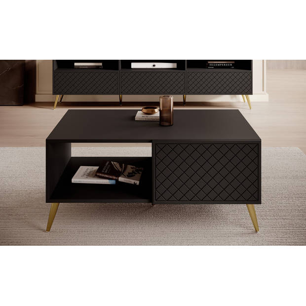 Meubella Salontafel Tadeo - Zwart - 99 cm