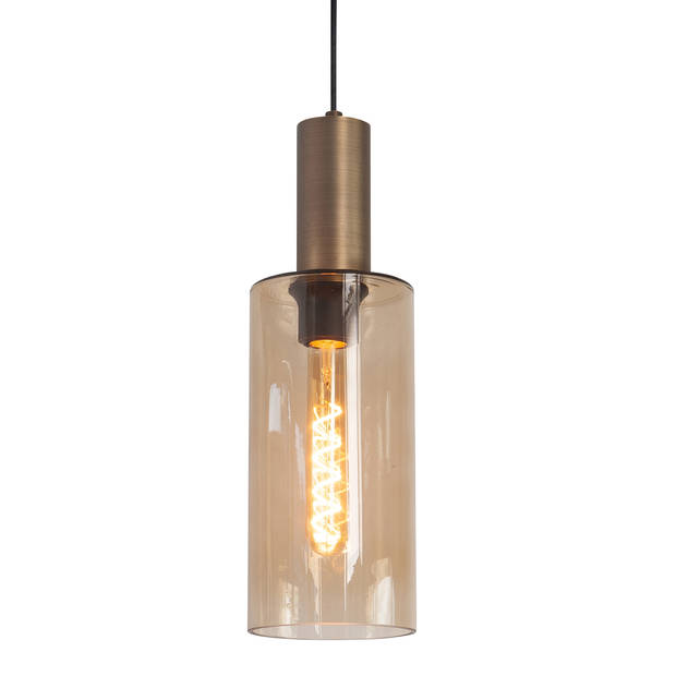 Highlight Hanglamp Perugia 3+2 lichts L 120 cm zwart amber
