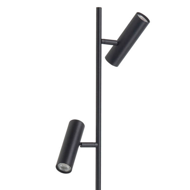 Highlight Vloerlamp Trend 2 lichts H 141 cm incl mini GU10 zwart