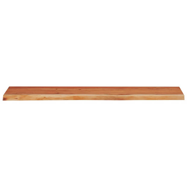 vidaXL Wandschap rechthoekig natuurlijke rand 110x30x2,5 cm acaciahout