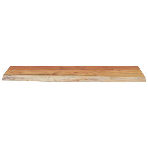 vidaXL Wandschap rechthoekig natuurlijke rand 80x30x2,5 cm acaciahout