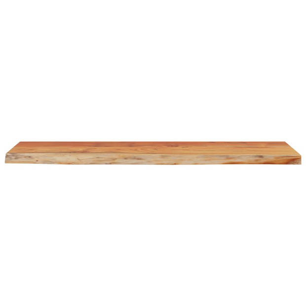 vidaXL Wandschap rechthoekig natuurlijke rand 80x20x2,5 cm acaciahout