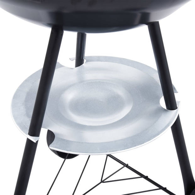 vidaXL Kogelbarbecue houtskool met wieltjes XXL 44 cm