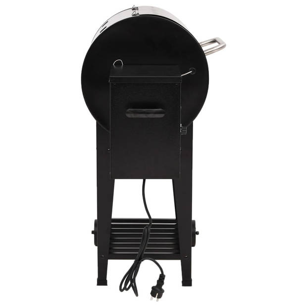 vidaXL Pelletbarbecue met bodemplaat 94 cm ijzer zwart