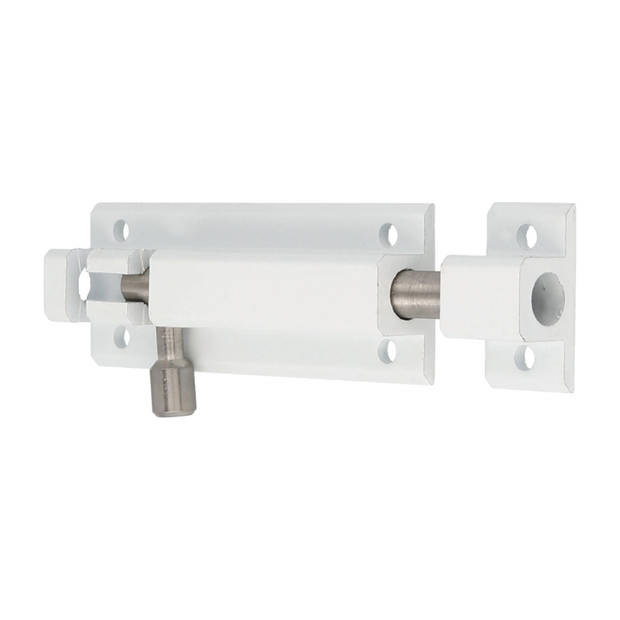AMIG schuifslot - aluminium - 15 cm - wit - deur - schutting - raam slot - Grendels
