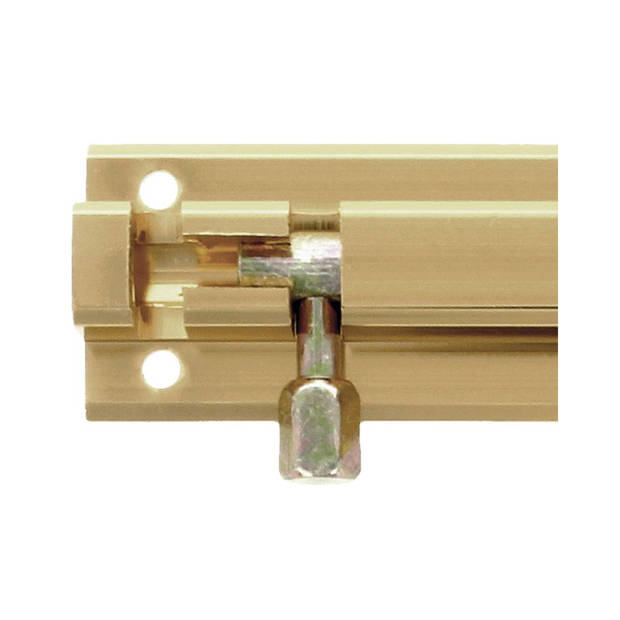 AMIG schuifslot - aluminium - 15 cm - goudkleur - deur - schutting - raam slot - Grendels