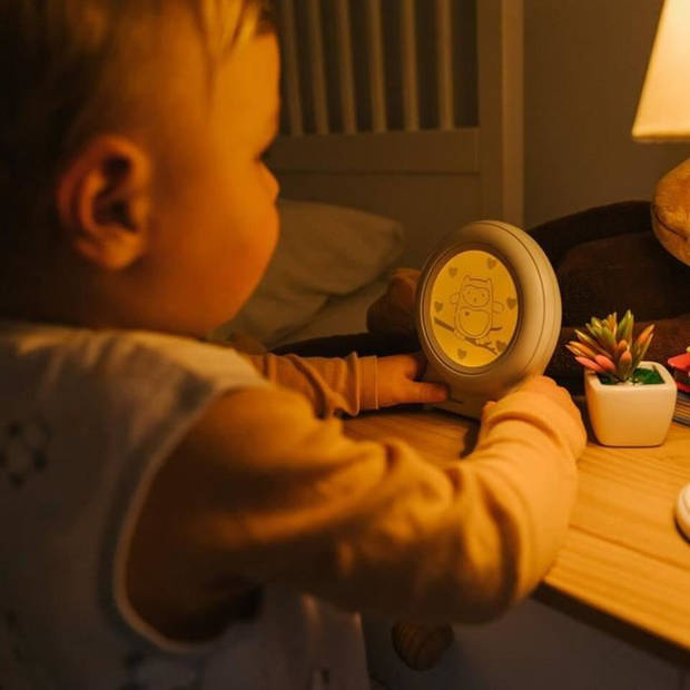 Tommee Tippee Groclock Educatieve wekker, wekker en nachtlampje voor jonge kinderen, gevoed via USB