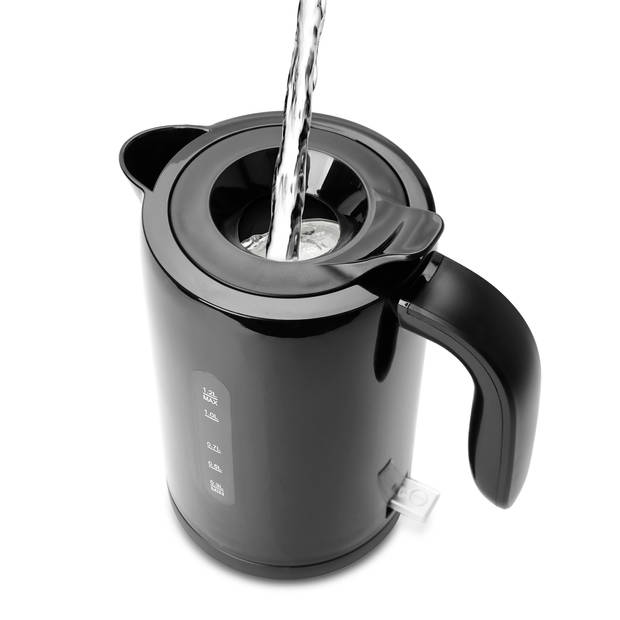 Blokker waterkoker BL-10117 zwart kunststof 1,2L