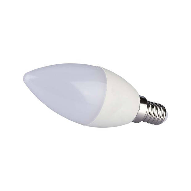 V-TAC VT-293D-N LED Lampen - Kaars - E14 - Samsung - IP20 - Wit - 5,5 Watt - 470 Lumen - 3000K - 5 Jaar