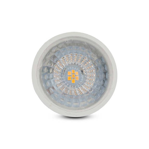 V-TAC VT-247D-N GU10 Dimbare LED Spots - Lens 110° - Samsung - IP20 - Wit - 6W - 445 Lumen - 4000K - 5 Jaar