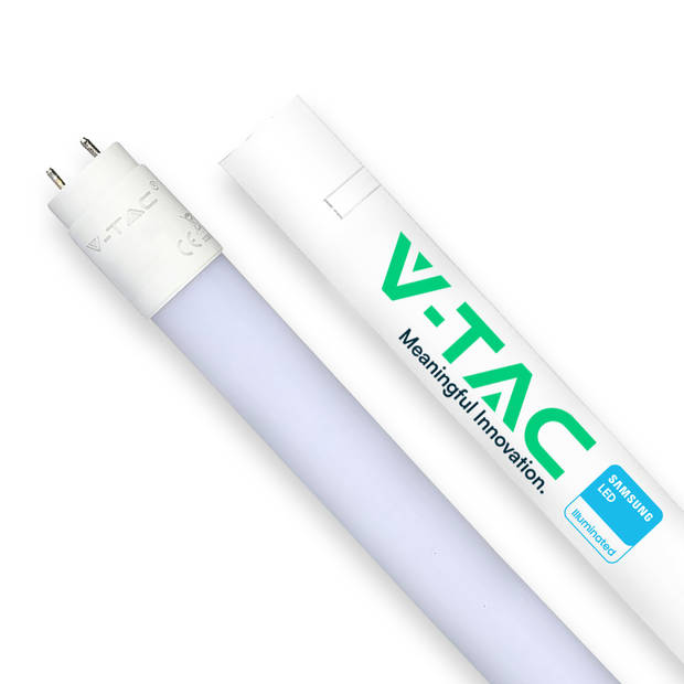 V-TAC VT-122-N Witte LED T8 buizen - Samsung - IP20 - 16,5W - 1850 Lumen - 6500K - 5 jaar - 120CM
