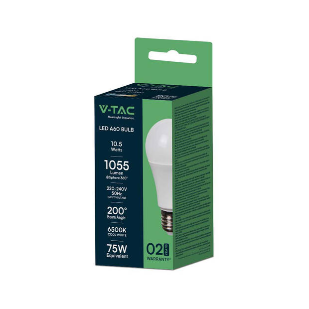 V-TAC VT-2112-N E27 Witte LED Lampen - GLS - IP20 - 10.5W - 1055 Lumen - 4000K
