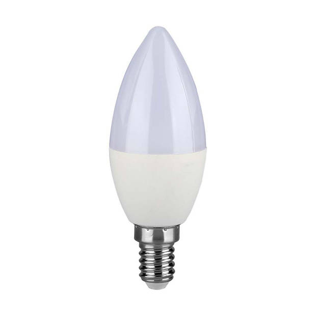 V-TAC VT-226-N E14 LED Lampen - Kaars - Samsung - IP20 - Wit - 4.5W - 470 Lumen - 3000K - 5 Jaar